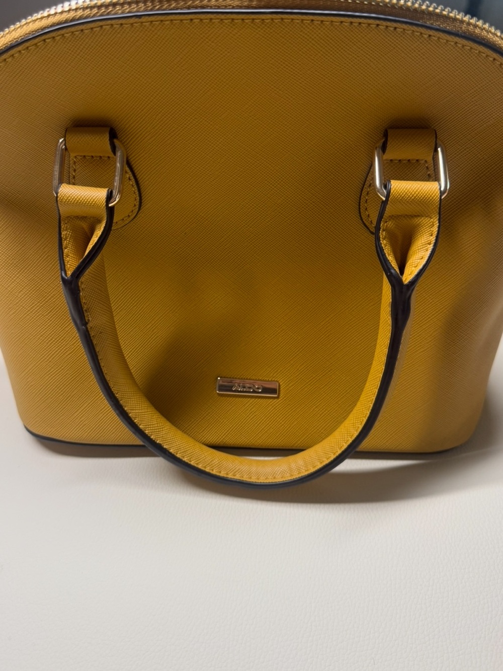 women’s yellow aldo purse